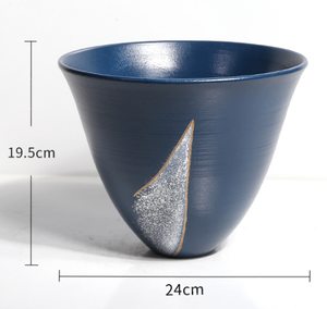 Vase en céramique de style japonais Ikebana, plateau à fleurs, Kenzan, ustensiles pour arrangement floral, fleurs autoportantes, dessin à la main, décoration - Product Image 2