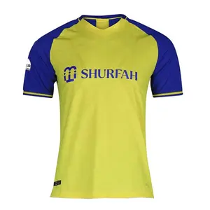 22/23 Al-Nassr Fc Football Jersey Top Quality Soccer Uniform OEM Ronaldos CR7 Atletico De Soccer Jersey Maillot Al Nassr Homme