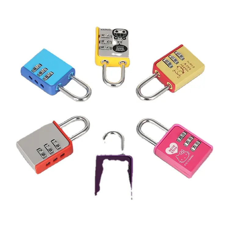 Fábrica melhor-venda 3 4 fechadura de combinação digital, fechadura de presente, cadeado de bagagem
