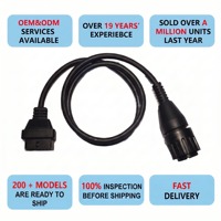 Cable de Diagnóstico OBD2 de 10 Pines a 16 Pines para Motocicletas BMW, Cable Adaptador ICOM D para Herramienta de Escaneo de Diagnóstico