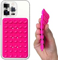 Soporte de teléfono con ventosa de silicona Agarre de teléfono adhesivo de doble cara Fácil de quitar y limpiar Soporte de teléfono de succión fuerte para selfies
