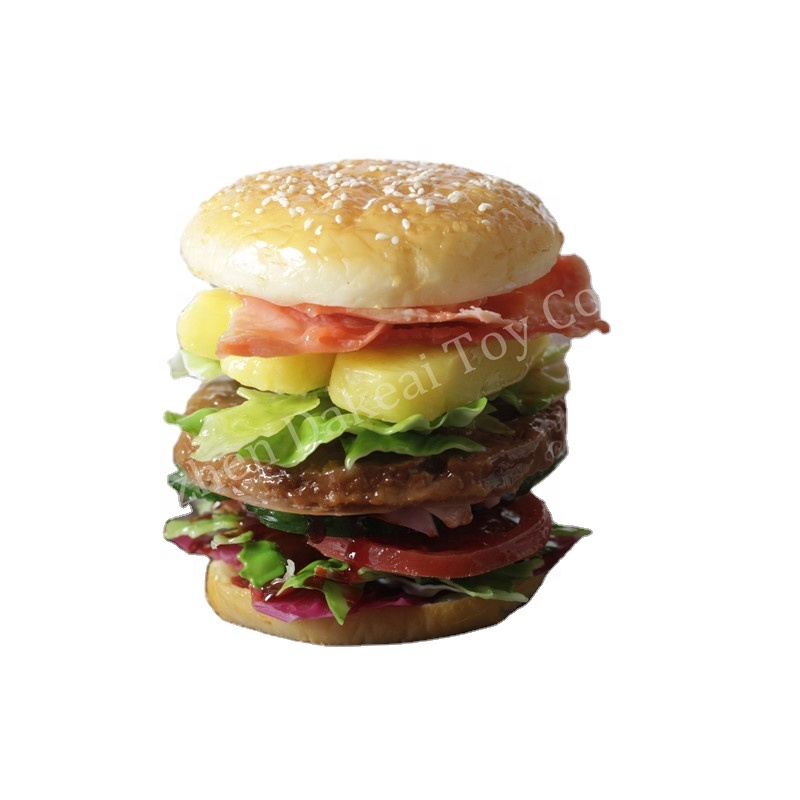 Новый дизайн, ПВХ искусственные гамбургеры, искусственная еда