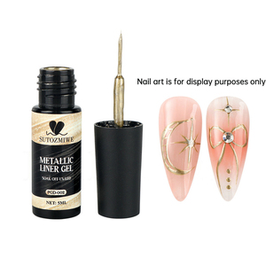 <span class=keywords><strong>Vernis</strong></span> à ongles gel liner 5 ml, stylo en soie filaire avec <span class=keywords><strong>pinceau</strong></span>, or argent, peinture <span class=keywords><strong>semi</strong></span>-permanente, outils de graffiti, dessin, <span class=keywords><strong>vernis</strong></span> à ongles - Product Image 5