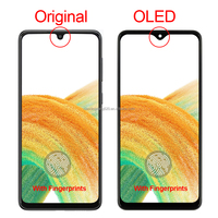 Pantalla de teléfono móvil Super AMOLED reemplazo OLED pantalla táctil Original A336B pantalla A33 5G LCD con marco para Samsung Galaxy