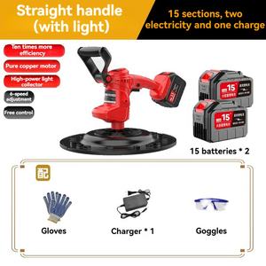 เครื่องขัดปูนฉาบผนังแบบชาร์จไฟได้ส่วนประกอบมอเตอร์ไฟฟ้าแบตเตอรี่ลิเธียมแบบชาร์จไฟได้ประสิทธิภาพสูง - Product Image 5