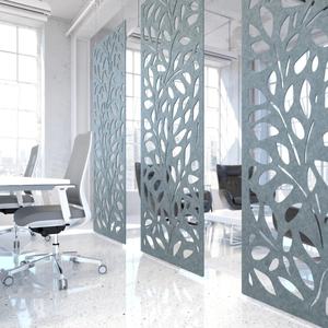 Multi función interior Popular 100% fibra de poliéster divisor piso partición pared tablero acústico Panel insonorizado - Product Image 2