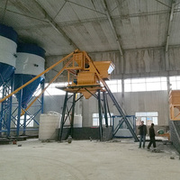 Impianto di Betonaggio Stazionario HZS120 ad Alte Prestazioni Made in China, Miscelatore per Calcestruzzo a Doppio Albero, Controllo Completamente Automatico