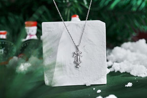 S925 Sterling Silver Plaqué Or AAAAA Zircon Conception Originale Simple Pendentif Collier Cloche De Noël Mariages Fiançailles - Product Image 2