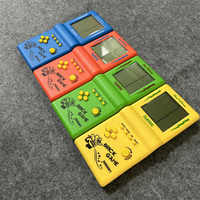 Jouets éducatifs en gros blocs russes Console de poche jeu nostalgique avec 23 jeux de construction de briques de puzzle rétro intégrés