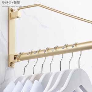 English Wall Mounted Folding Telescopic <b>Clothes</b> Drying <b>Rack</b> Double Layer Modern Storage For Bedroom And Balcony - Product Image 2