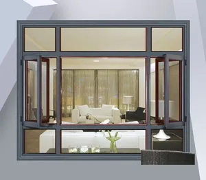 热销铝合金窗户双层钢化玻璃窗防潮隔热窗