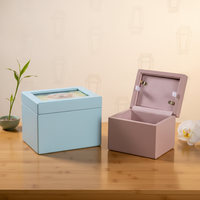 Urna Cuadrada de Bambú de Lujo para Mascotas, Perros y Gatos, Ataúd Conmemorativo para Cenizas de Cremación con Diseño Duradero