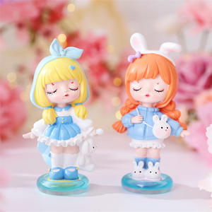 Nuevo lindo viaje chica caja ciega dibujos animados chica figura <span class=keywords><strong>mano</strong></span> hacer chica creativa decoración de escritorio adornos regalos para estudiantes - Product Image 6