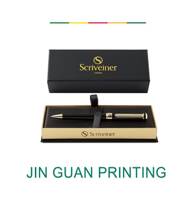 लक्जरी कार्यकारी कार्यालय काले ग्लोस पेन सोने खत्म के साथ पदोन्नति लोगो विज्ञापन बॉल पेन व्यापार उपहार सेट - Product Image 3