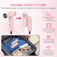 Sèche-cheveux ionique professionnel à séchage rapide, mini sèche-cheveux portable pour les voyages