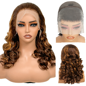 Parrucca in pizzo pre-tagliato HD Skinlike senza colla, pronta da indossare, con cuticole allineate, estremità spesse e sane, colore Cowboy Copper - Product Image 1