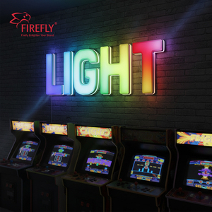 Tùy chỉnh thép không gỉ <span class=keywords><strong>Acrylic</strong></span> Led RGB 3D ký thư kênh chiếu sáng biểu tượng cửa hàng tùy chỉnh led thư ký cho Câu lạc bộ - Product Image 4