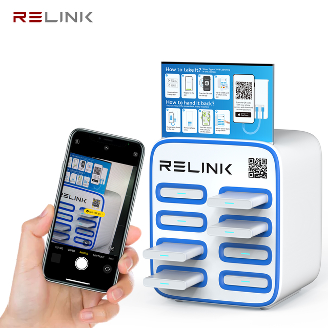 Advertising Magnetic Powerbank Multiple Charging Station Locker Cell Phone Docking Charging Station for Multiple Devices