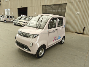Tricycle électrique personnel à <span class=keywords><strong>4</strong></span> roues à vitesse lente, mini-voiture solaire, voiture hybride à autonomie étendue - Product Image 2
