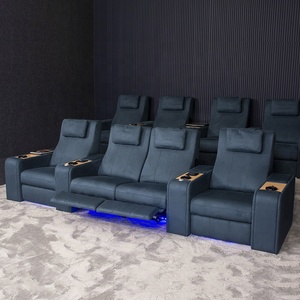 Chaises de <span class=keywords><strong>cinéma</strong></span> en cuir pur <span class=keywords><strong>2022</strong></span>, canapé électrique inclinable, sièges de salle de <span class=keywords><strong>cinéma</strong></span> modernes avec porte-gobelet et plateau LED - Product Image 4