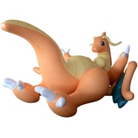 Dragon gonflable personnalisé en forme de dessin animé, jouet animal orange, poupée dragon orange sexy à gros seins pour adulte
