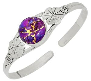 กำไลข้อมือพลอยสีเทอร์ควอยส์สีทองแดงสีม่วงกำไลเงินสเตอร์ลิง925สวยเครื่องประดับทำมือ - Product Image 1