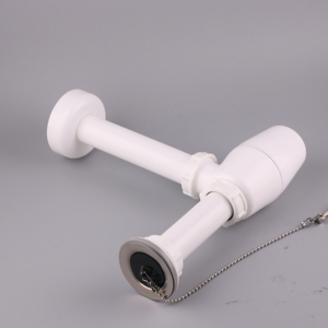 Piège à bouteille en plastique blanc, piège à bouteille de lavabo de salle de bains, <span class=keywords><strong>siphon</strong></span> déchets - Product Image 3
