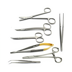 Kit Dental General de 7 Piezas, Instrumentos Quirúrgicos Manuales de Acero Inoxidable, Tijeras para Disección de Tejidos, Portaagujas para Retirar Suturas, CE - Product Image 1