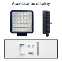 Carré 90w Led Barre de travail Spot Flood Led Driving Light Autres Accessoires d'éclairage de voiture para auto Pour Bateau Camion Remorque ATV