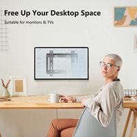 Soporte de Pared para TV Fijo y Delgado ZENO, de 14-45 Pulgadas, Soporte VESA 200x200, Soporte para Monitor, Soporte para TV LED, FB45