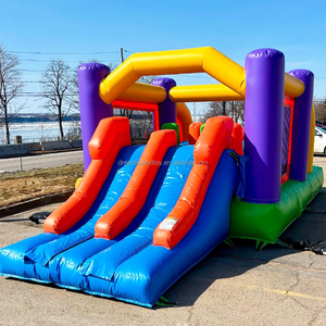 Casa Inflable Comercial <span class=keywords><strong>de</strong></span> Obstáculos <span class=keywords><strong>de</strong></span> Colores para Niños Pequeños, Área <span class=keywords><strong>de</strong></span> Juegos Inflable para Exteriores - Product Image 2