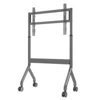 Support TV sur pied avec fixation pour téléviseurs de 32 à 65 pouces 75: Support de télévision intelligent en noyer avec table basse et moteur de levage pour écran mobile