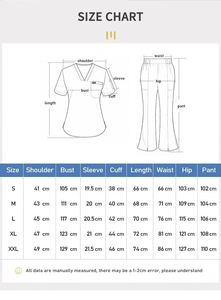 Uniforme Médico Cómodo y Transpirable de Ocho Colores, Uniforme de Enfermera de Manga Corta, Ropa de Trabajo de Hospital, Traje de Dos Piezas, Top Multicolor - Product Image 4
