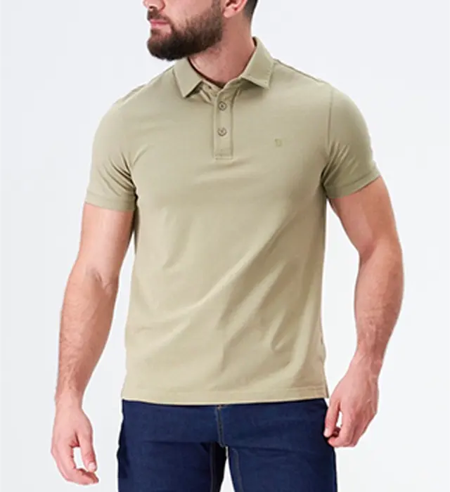 Hochwertige schnell trocknende Form passende faltenfreie Sport Golf Polo-T-Shirts lässige Streetwear Baumwolle Golf Polo-T-Shirt für Herren
