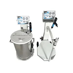 K1 Manual Wheel Powder Coating Equipment Heat Machine With Hopper Automatic Spray Guns Paint Oven For Iron Parts