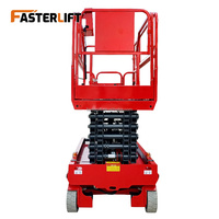 Mike CE ISO Fabrika Fiyatı CE 6m 8m 10m 12m 14m 16m Hidrolik Çekilebilir Hareketli Mobil Makaslı Platform