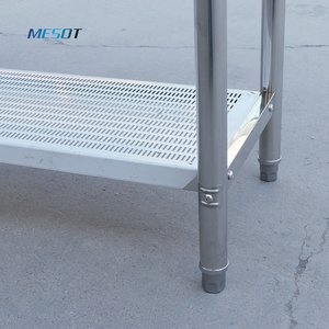 Handmade MST S-2 304 thép không gỉ undermount bồn rửa nhà bếp với đôi Bát vuông Chải bề mặt thiết kế hai lỗ - Product Image 5