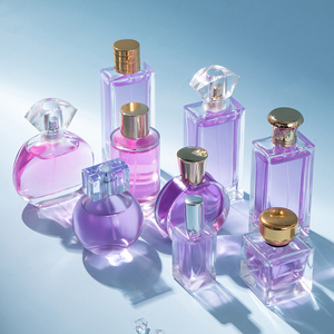 Flaconi da Profumo di Lusso Ultimo Modello a Forma di Cilindro Quadrato in Vetro Satinato <span class=keywords><strong>Rosa</strong></span> per Donna, <span class=keywords><strong>Economici</strong></span> e Graziosi con Rivestimento e Confezione - Product Image 1
