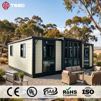 SAA UL Sertifikalı Özelleştirilmiş Fiyatlı 20ft Genişletilebilir Konteyner Ev Katlanabilir Ev Konteyner Ev Prefabrik Tiny House