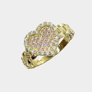 Anillo de Acero Inoxidable Chapado en Oro de 18K con Diseño de Pepita de Dibujos Animados, Joyería Linda para Mujeres y Niñas, Regalo - Product Image 6