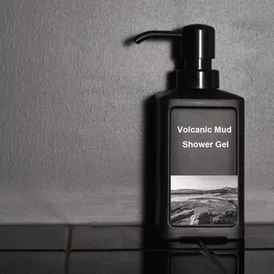 Free sample Parabens-free Pthalate-free volcanic mud shower gel skin whitening volcanic mud shower gel