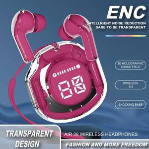 Audífonos Transparentes Tws Crystal Mini Bt5.3 Inalámbricos para Juegos, Audífonos Intrauditivos Air39 - Product Image 4