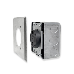 เต้ารับไฟฟ้าสำหรับงานหนัก NEMA14-50R/14-30R/14-60R/10-50R 30/50/60A, เต้ารับอุตสาหกรรม 125/250V พร้อมแผ่นยึดผนังและกล่องรวมสายไฟ - Product Image 4