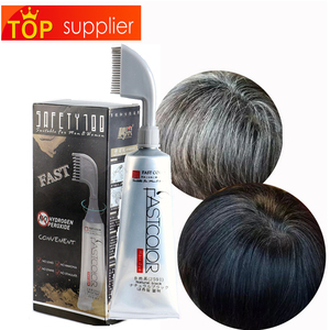 FULLY Black Permanent <b>Hair</b> Dye Crystal Cream Shampoo 500ml Low Ammonia Natural Ingredients Covers Gray <b>Hair</b> Nourishing Color - Product Image 6