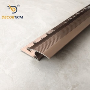 DECORTRIM Bande de seuil en aluminium pour sols en bois et moquettes, avec goupilles de fixation, pour usage résidentiel - Product Image 2