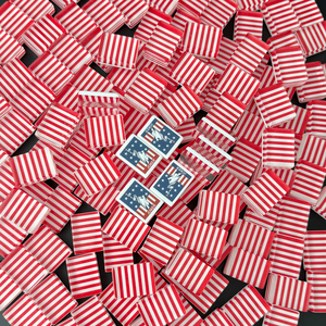 HIMORE Nuevo Mahjong con Temática de la Independencia Americana, 160 Piezas, Transparente, Acrílico de 2 Capas, Ecológico, en Stock - Product Image 2
