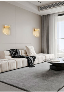 고급 크리에이티브 LED 철제 골드 컬러 모던 디자인 침실 장식 벽등 (거실, 빌라 실내용) - Product Image 5