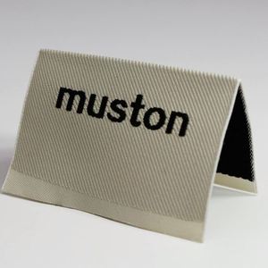 Étiquette de vêtement tissée professionnelle personnalisée haute densité à faible MOQ pour vêtements - Product Image 3