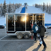 Remorque de toilettes mobiles haut de gamme, toilettes VIP de luxe sur roues à vendre