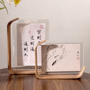 Cadre photo en acrylique en forme de L double face pour plantes et spécimens, ornement de bureau, vente en gros - Product Image 2